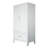 60" Tall Metal Wardrobe Cabinet With 1 Drawer And Hanging Rod, 2 Doors Wardrobe Closet With Shelf For Bedroom, Office, Laundry Room,Entryway ,Foyer,Guesthouse (White)-470602155