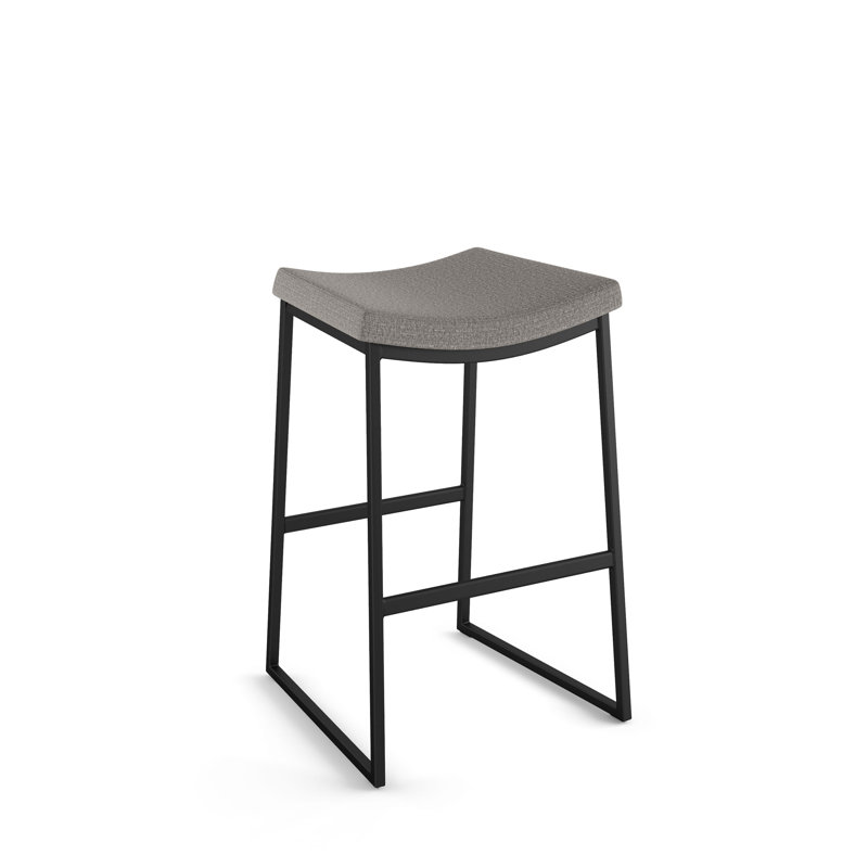 Amisco David Counter & Bar Stool, Silver Gray, Bar Stool (30.25" Seat Height)