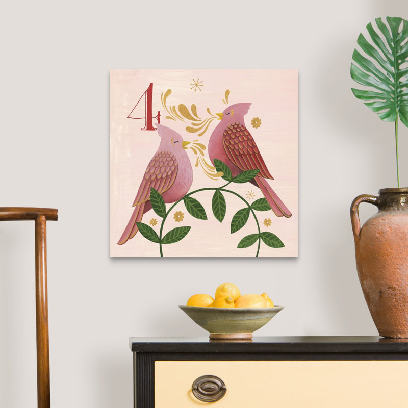 "Les douze jours IV" par Grace Popp - reproduction d'art sur toile, H 30 po x l 30 po x P 1,25 po, Toile tendue