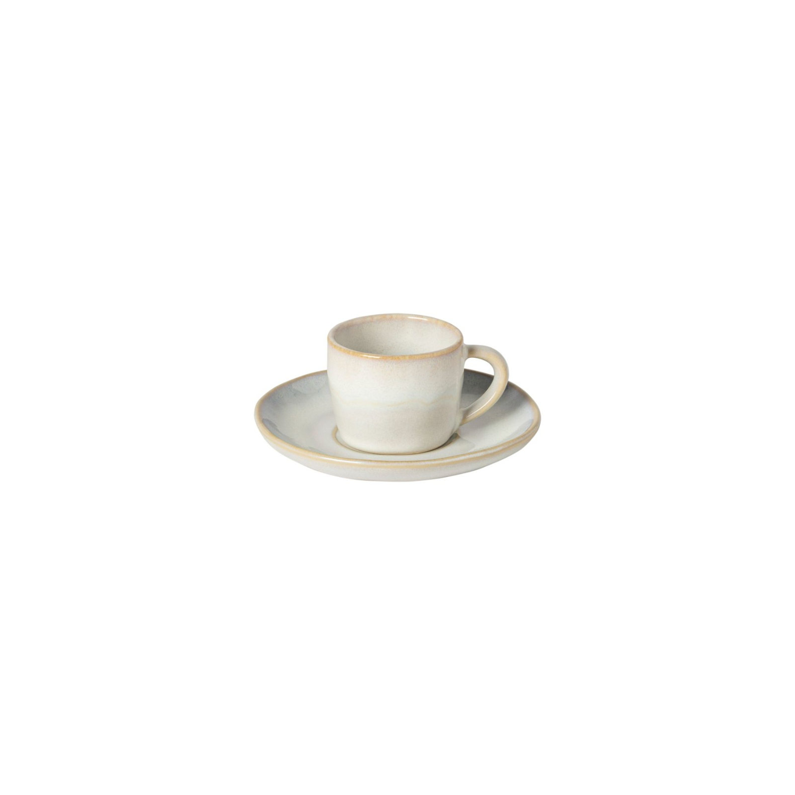 Brisa Handmade Stoneware Coffee Cup, White