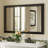 Amara Tempered Glass and Aluminum Alloy Framed French Cleat Mounted Wall Mirror-440482515-440482514