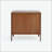 Contemporary Walnut Cabinet with 2 Doors and Adjustable Shelf