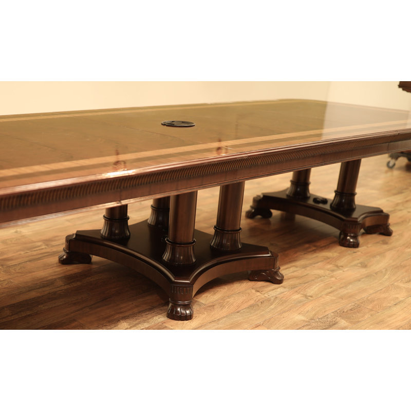 Extra Long Mahogany Dining Table,12-24 Feet Long, Seats 28 People