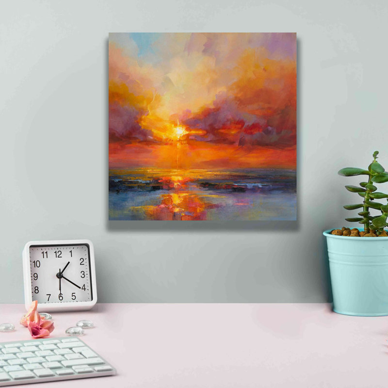 «Evening Sparkle» par Kasia Bruniany, impression sur toile, H 12 po x l 12 po x P 0,75 po