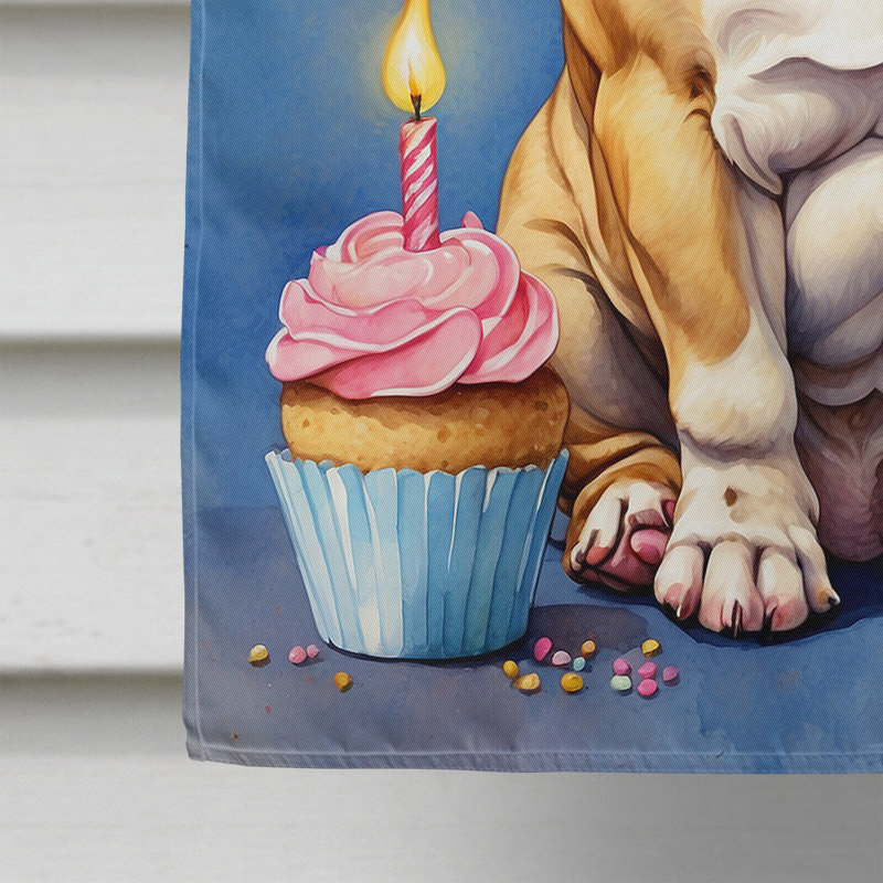 Drapeau «Happy Birthday House», Bouledogue anglais