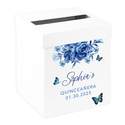 Boîte à cartes personnalisée Quinceanera