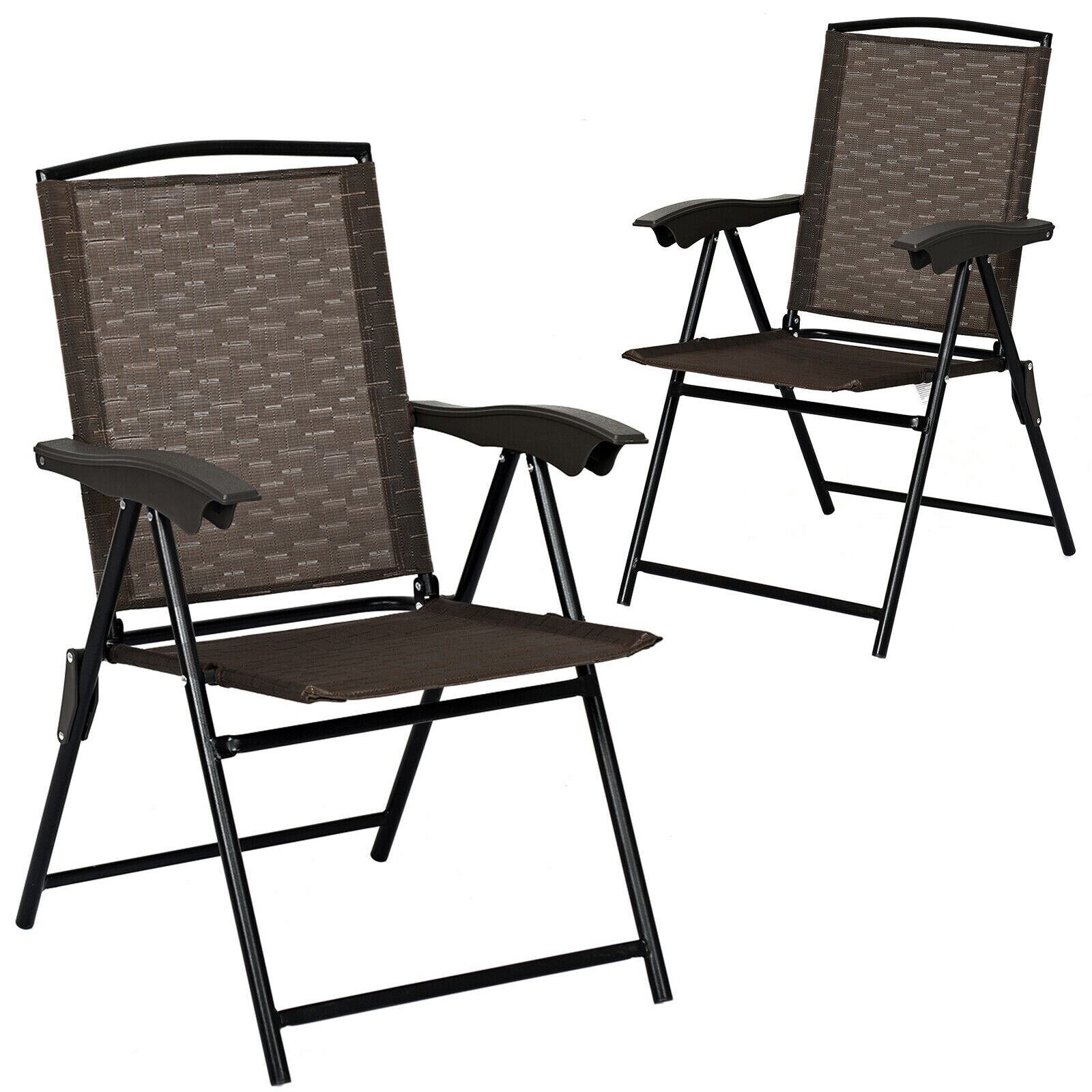 Fabric folding lawn store chairs