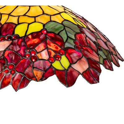 18" Wide Poinsettia Shade
