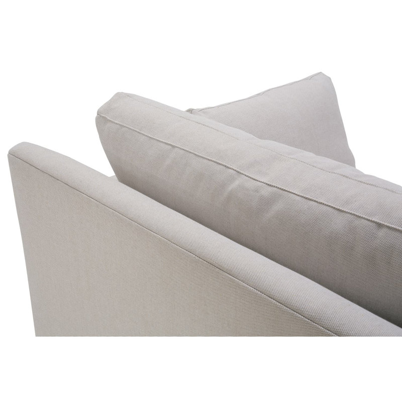 Sylvie Sectional, Cream Cotton Blend