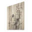 «Minimalist March Charcoal Ant I», art mural sur bois de pin naturel-530442960