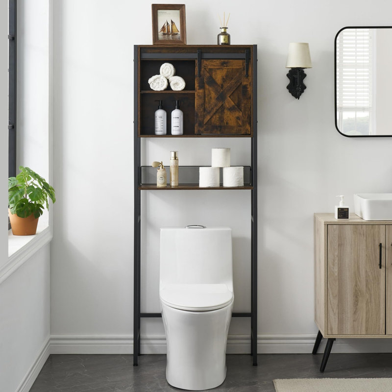 Armoire de rangement au-dessus de la toilette