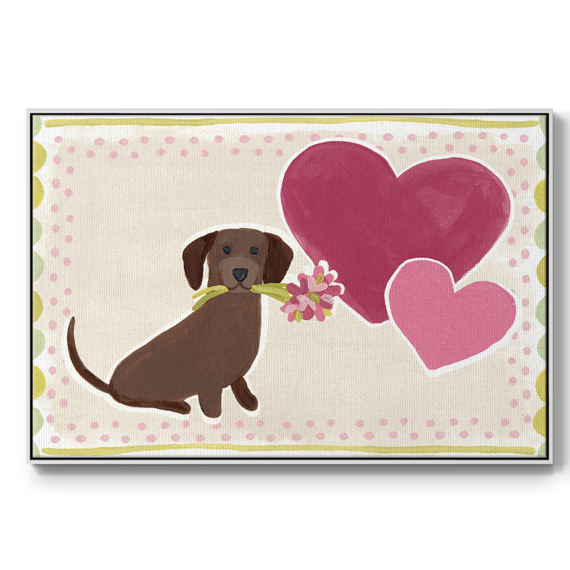 Dachshund Delight Collection A, Blanc, H 27 po x l 41 po x P 2 po