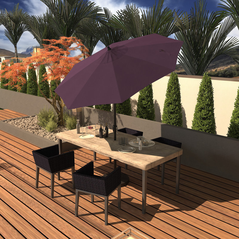 Parasol de marché 7 pi 5 po Kelliher, Sunbrella® iris