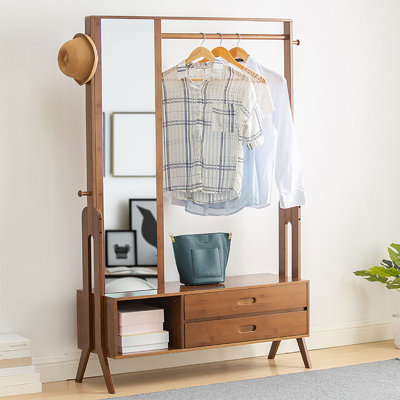 Clothes Rack With 2 Drawers & 1 Cabinet