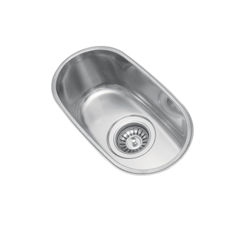 Évier de cuisine en acier inoxydable encastrable L 15 po x l 8 po Italia Kitchen Series