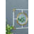 15.5X43.5" Gold And White Frame With Mirror
