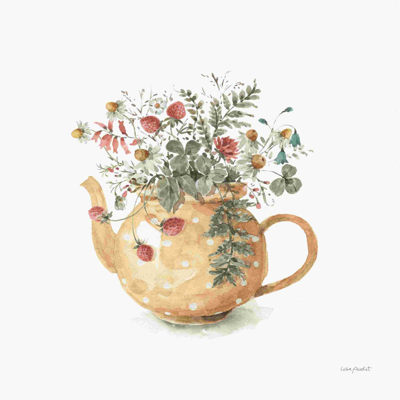 " Garden Tea 02 " by Lisa Audit, 12" H x 12" W  
