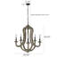 Lustre empire 5 lumières Bonomo-1282409180