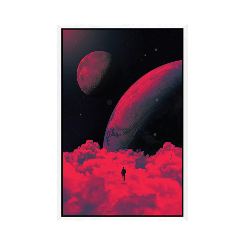 Red Dream II 1 Piece Wall Art on Canvas, 66.04cm H x 45.72cm W x 3.81cm D, White Framed