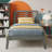 Allyannah Bustillo Modern Solid Wood Twin Platform Bed with Headboard-1293175414