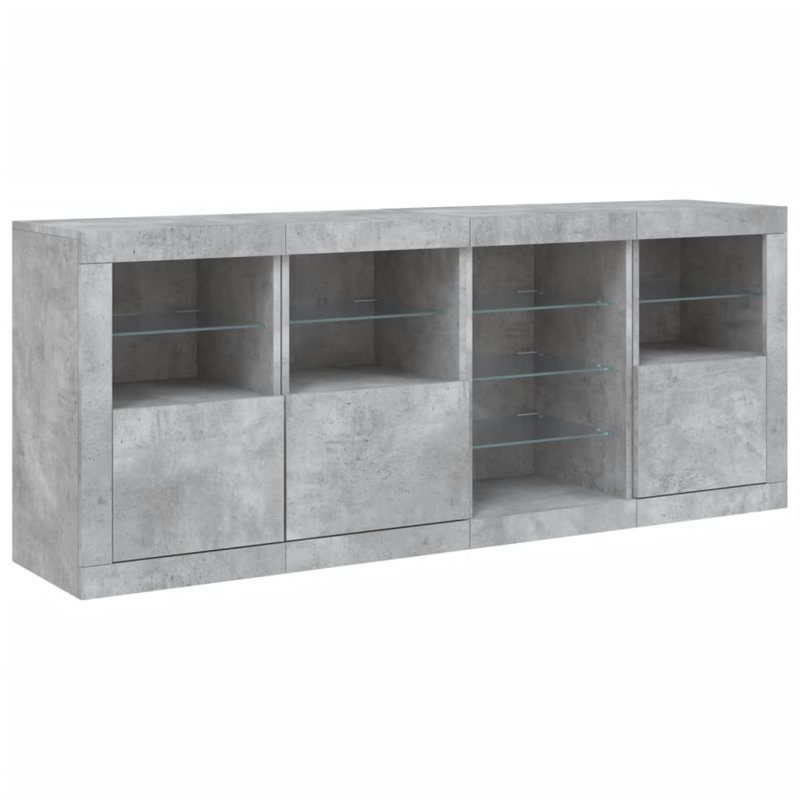 Azarea 164cm Sideboard, Concrete Grey