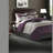 Luxury Comfort Bedding Sets, Faux Suede Polyester, Transitional Purple Cal King