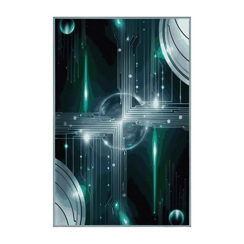 Hyperspace Rift Rug, Rectangle 6' x 9'