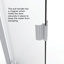 Porte de douche pivotante demi-cadre l 30,25 "x H 66" Armon-14170936-14170935