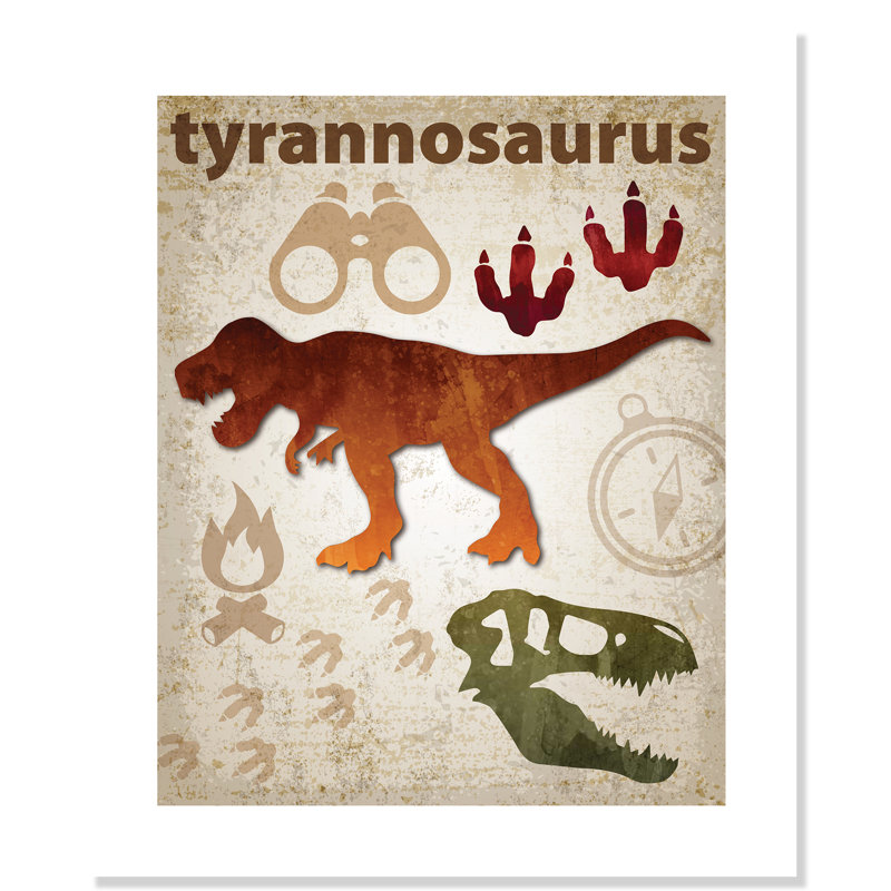 Adhésif décoratif dinosaures - 01 pi, H 10 po x l 8 po x P 1 po, Papier