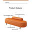 Repose-pieds scandinave avec dossier en cuir
