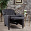 Fauteuil en tissu gris foncé Classic-1013268584