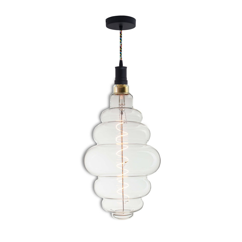 Bermudez 1 - Light Single Pendant, Black