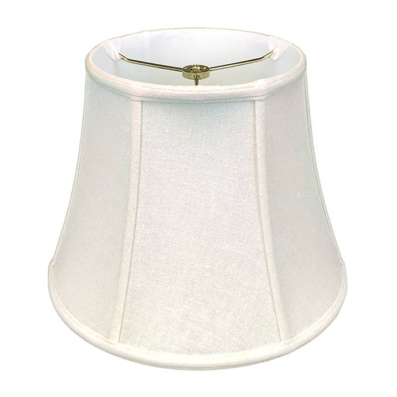 Abat-jour cloche en lin (araignée), Lin blanc, H 13,5 po x l 18 po x P 11 po