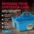 Little Giant DuraTote Plastic Box Organizer w/2 Compartments & Grip Handle, Teal-119971689
