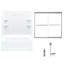 60" W x 74" H Frameless Rectangle Sliding Tub & Shower Kit with Towel Bar and Base Included-678756848-757321589