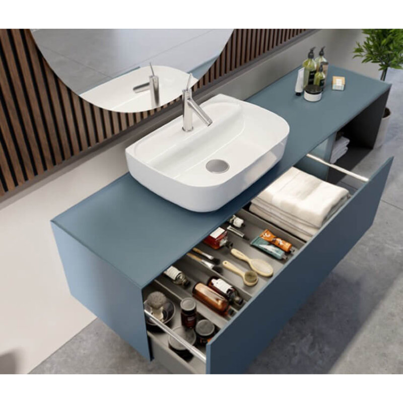 Lavabo pour salle de bain CeraStyle, Robinets monotrou