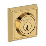 Chamfered Square Deadbolt Patio Deadbolt in Venetian Bronze