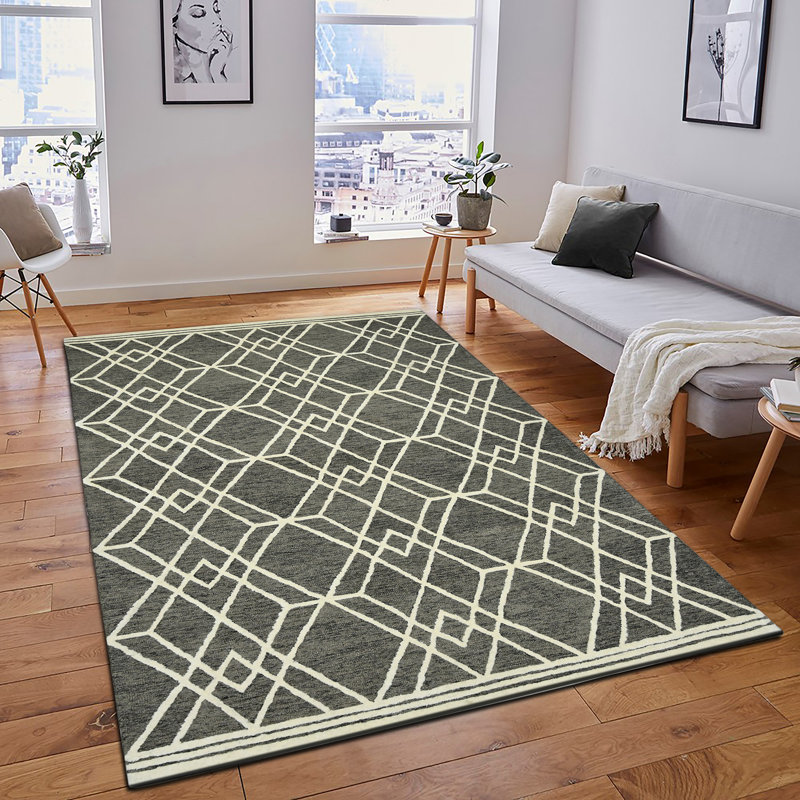 Amaanah Wool Geometric Indoor Rug, Rectangle 2' x 3'