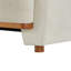 Canapé Flow 79 po, moderne, en chenille rembourrée, élégant canapé incurvé avec assise confortable pour le salon, beige
