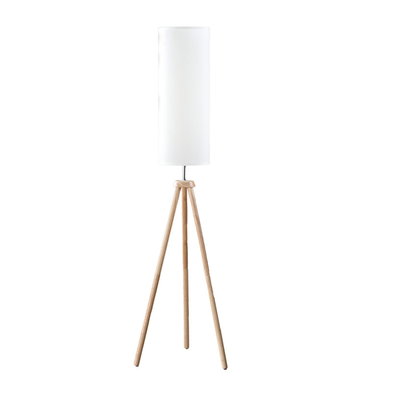 Jaleea 58'' Natural Tripod Floor Lamp