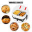 Friteuse à double panier au propane Feasto avec 40 000 BTU, paniers à crépine en aluminium double, friture extérieure, fêtes et grands rassemblements