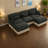 Spacious Modular Sofas Chenille Leopard Modern Style For Home Living