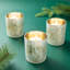 Ensemble de 3 porte-bougies en verre