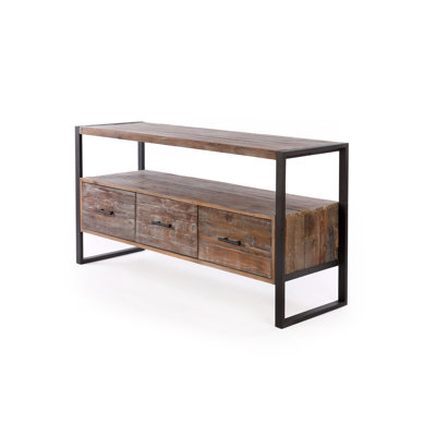 Meuble télé 60 po en bois récupéré
