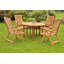 Fredrick Outdoor 5 - Piece Teak Dining Set