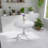 36 Inch PP Round Table, Indoor/Outdoor Dining Table & Coffee Table, Patio Table for Garden, Courtyard, Kitchen, Camping