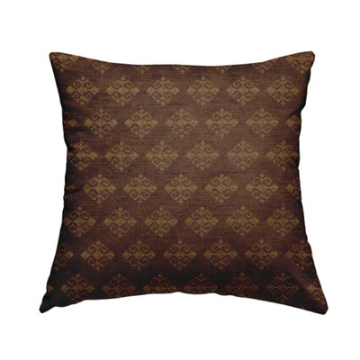 Woody Geometric Square Cushion