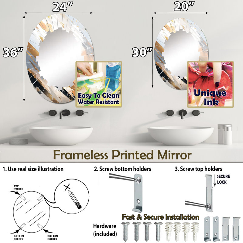 Miroir Amitee, 30 po x 20 po