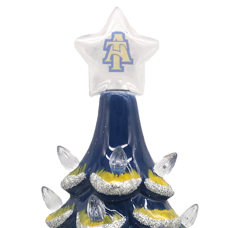 Arbre en céramique NCAA College Spirit, North Carolina A&T Aggies