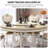 Modern artificial marble round dining table set-102782687